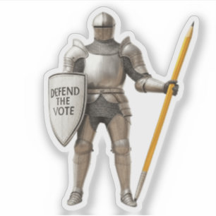 DEFEND THE VOTE Custom-Cut Vinyl Sticker