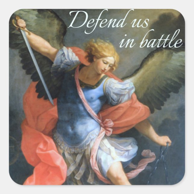 Defend Us in Battle Sticker (Front)