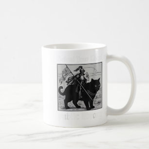 Defend Your Local Public Library Funny Knight Cat  Coffee Mug
