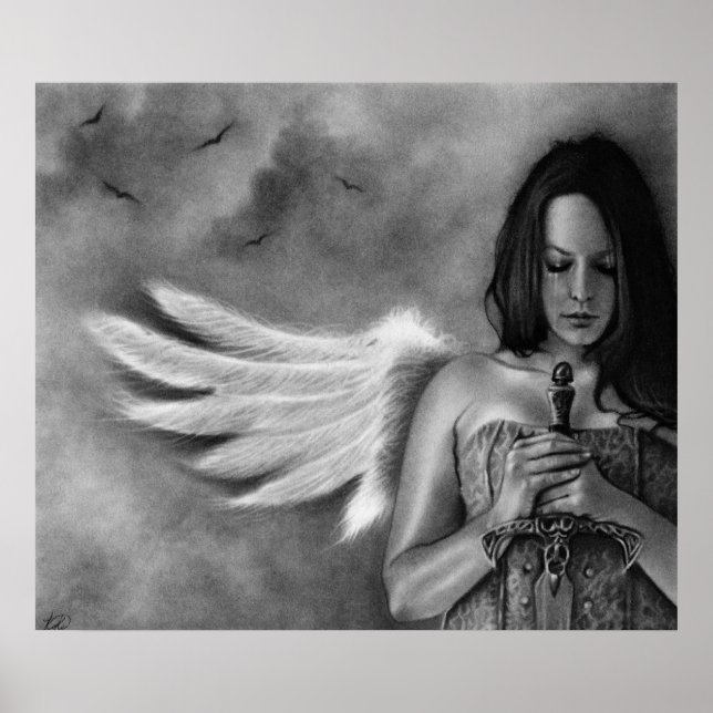 Defender Angel  Girl Sword Poster (Front)