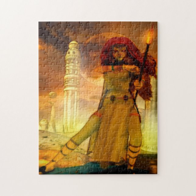 Defender Science Fiction Art Jigsaw Puzzle (Vertical)