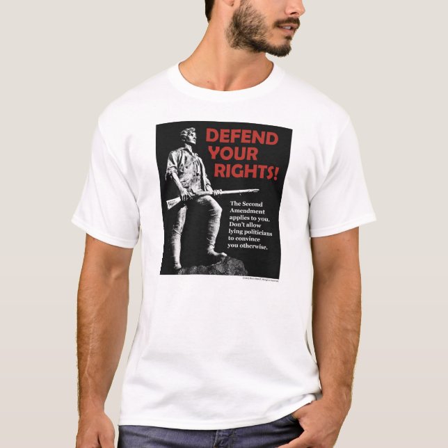 Défendez votre deuxième T-shirt de droites (Devant)