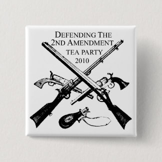 DEFENDING THE 2ND AMENDMENT 2 INCH SQUARE BUTTON