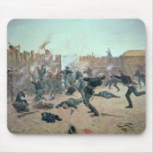Defending the Fort: Indians attack a U.S. Cavalry Mouse Pad