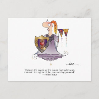 DÉFENDRE LA CAUSE Carte postale par April McCallum