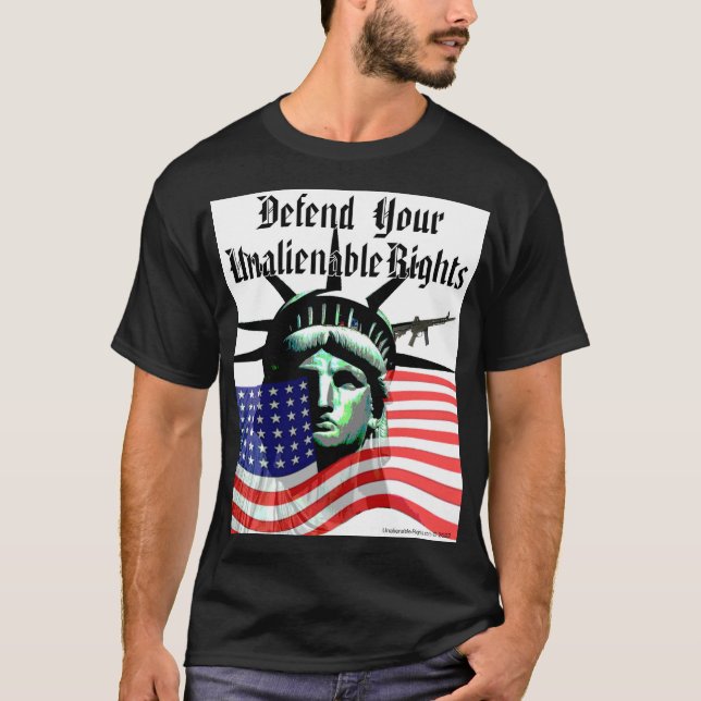 Défendre vos droits inaliénables T-shirt (Devant)
