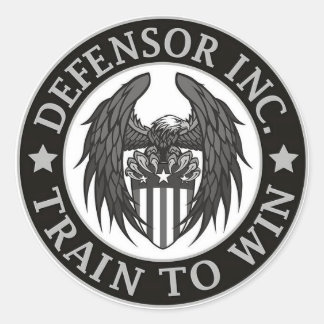 Defensor window sticker