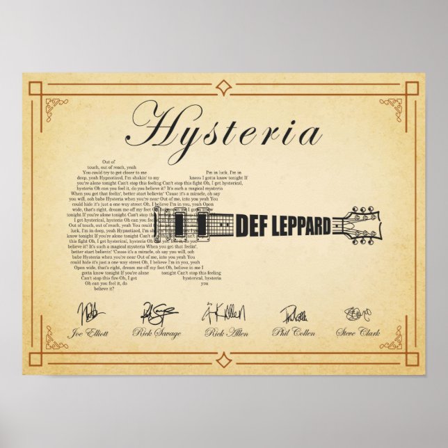 Deff Leppard Poster (Front)