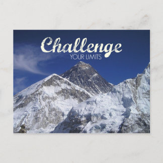 Défi du mont Everest votre carte postale de