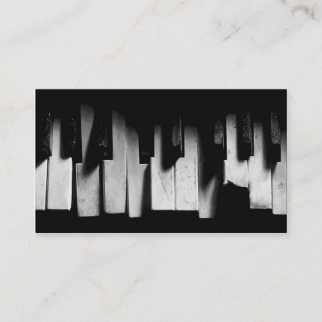Défi pour rêver le carte de visite de piano (Devant)