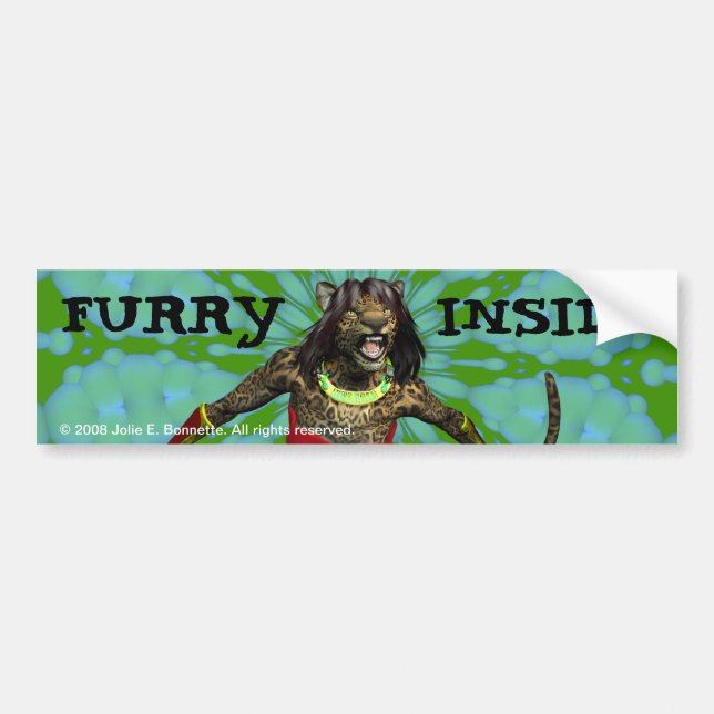 Defiance "Furry Inside" Bumper Sticker (Front)