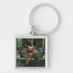 Defiance Square Keychain