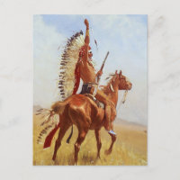 “Defiance” Western Art by Frederic Remington