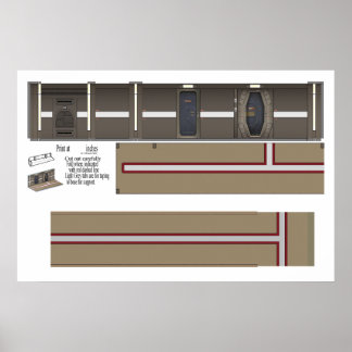 Defiant Corridor Diorama Backdrop Poster