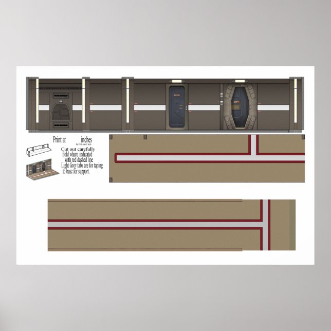 Defiant Corridor Diorama Backdrop Poster (Front)