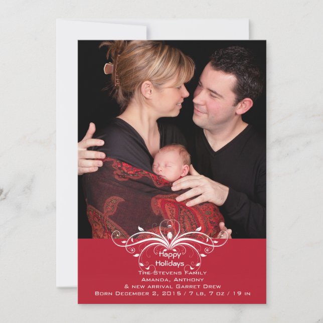 Défilé à la mode - Carte de vacances photo (Devant)