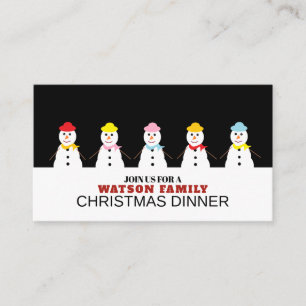 Défilé de bonhomme de neige, Invitation de billet 