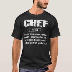 Define Chef T construction ecavator birthday aaa T-Shirt