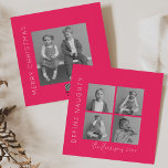 Define Naughty | 5 Photo Collage Christmas Holiday Card<br><div class="desc">Celebrate the holiday season by sending these fun and cheeky christmas holiday cards to friends and family! This special christmas card includes a collage of four photos on the front and a larger photo on the reverse along with a classic holiday greeting,  your name(s) and the year.</div>