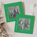 Define Naughty | 5 Photo Collage Christmas Holiday Card<br><div class="desc">Celebrate the holiday season by sending these fun and cheeky christmas holiday cards to friends and family! This special christmas card includes a collage of four photos on the front and a larger photo on the reverse along with a classic holiday greeting,  your name(s) and the year.</div>