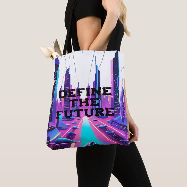 Define the Future Tote Bag (Close Up)