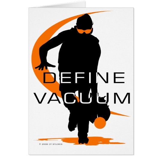 Define vacuum Orange Fielder Softball Card