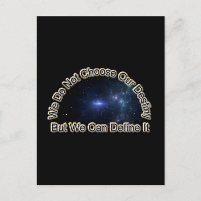 Define Your Destiny Postcard (Front)