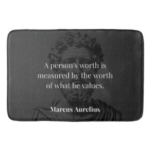 Defining Worth: Marcus Aurelius on Values Bath Mat