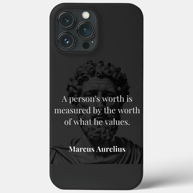 Defining Worth: Marcus Aurelius on Values Case-Mate iPhone Case (Back)