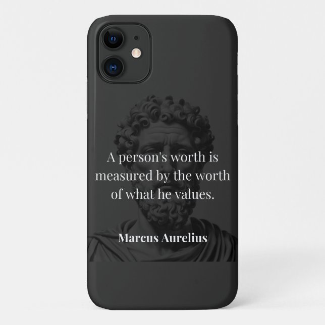 Defining Worth: Marcus Aurelius on Values Case-Mate iPhone Case (Back)