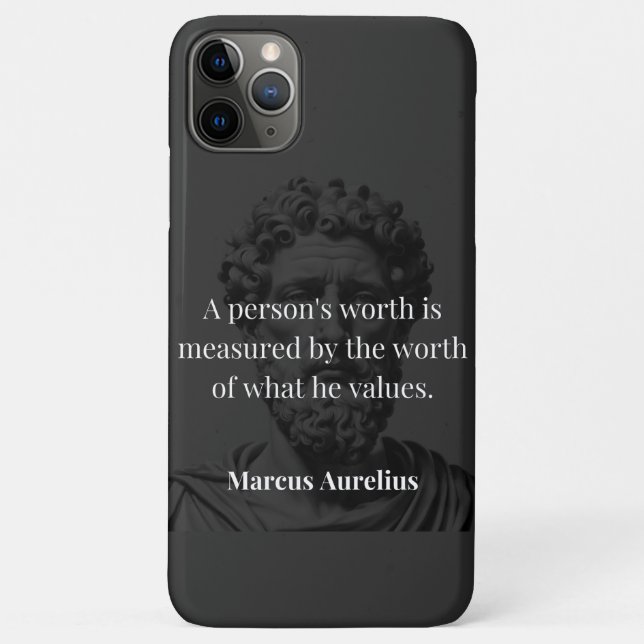 Defining Worth: Marcus Aurelius on Values Case-Mate iPhone Case (Back)