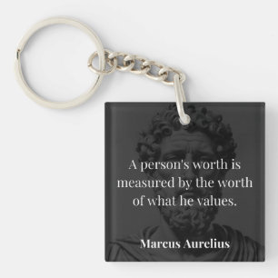 Defining Worth: Marcus Aurelius on Values Keychain