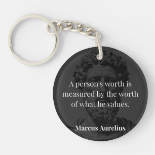 Defining Worth: Marcus Aurelius on Values Keychain