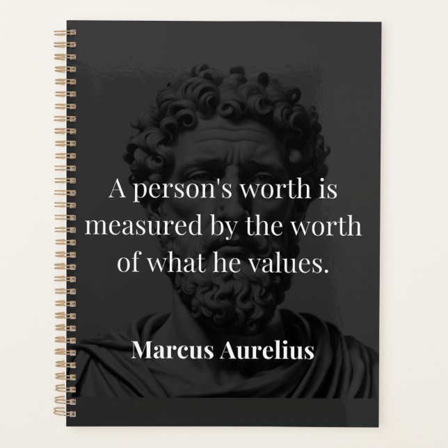 Defining Worth: Marcus Aurelius on Values Planner (Front)