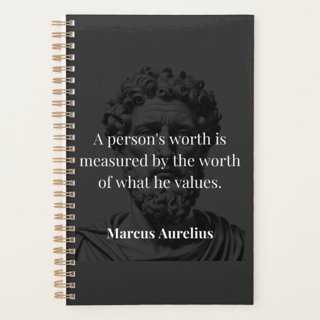 Defining Worth: Marcus Aurelius on Values Planner (Front)