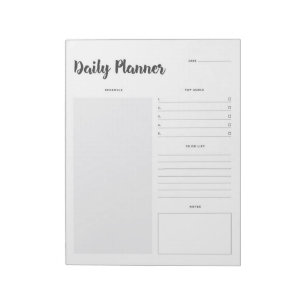 Définir 1 Bloc-notes de planificateur quotidien