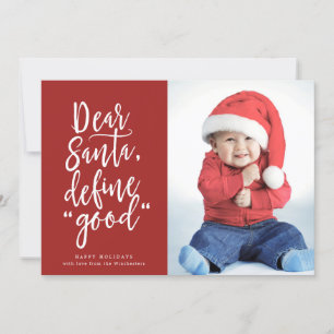 Définir "Bonne" Carte de vacances de Noël