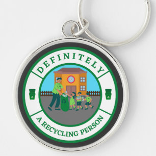 Definitely a recycling person keychain