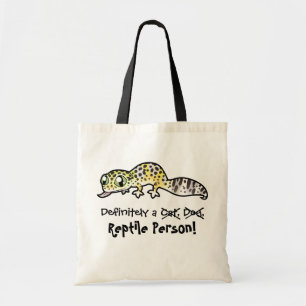 Definitely a Reptile Person (leopard gecko) Tote Bag