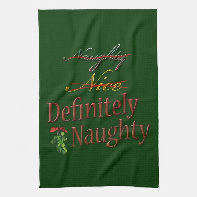 Definitely Naughty Kitchen Towel (Vertical)