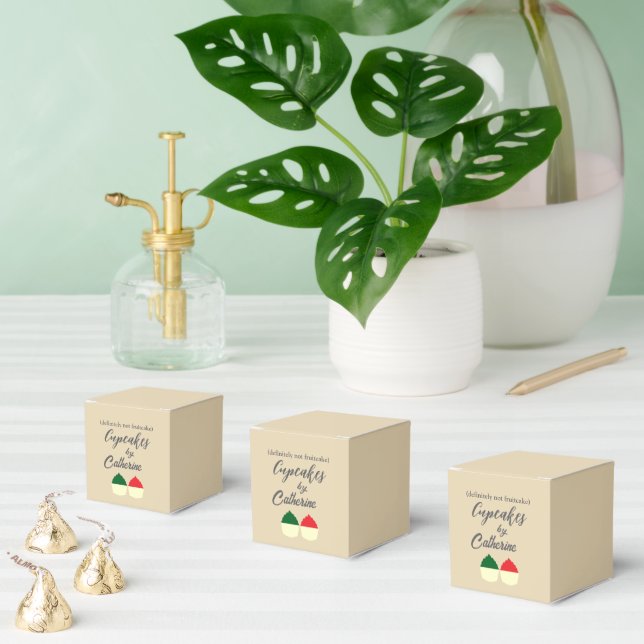 Definitely Not Fruitcake Funny Christmas Baking Favor Box (Multiple)