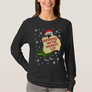 Definitely On Naughty List Parrot I Hahns Macaw T-Shirt