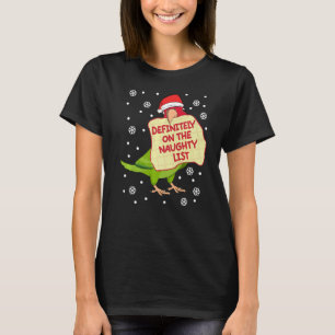 Definitely On Naughty List Parrot I Red masked Con T-Shirt