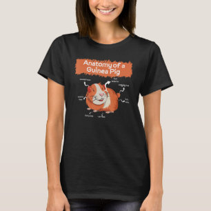 Definition Cute Pet Animal Anatomy Of Pig Guinea H T-Shirt