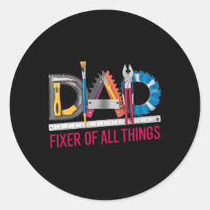 Definition Dad Fixer Of All Things  Classic Round Sticker
