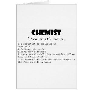 Définition de chimiste