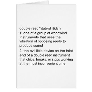 Définition de double roseau