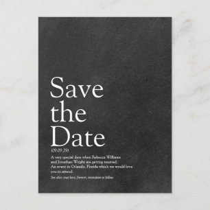 Définition de faire-part de date de Minimaliste Ta