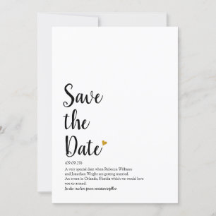 Définition de Save the Date Script Cœur d'Or