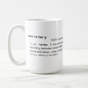 Définition de secrétaire Funny Mug